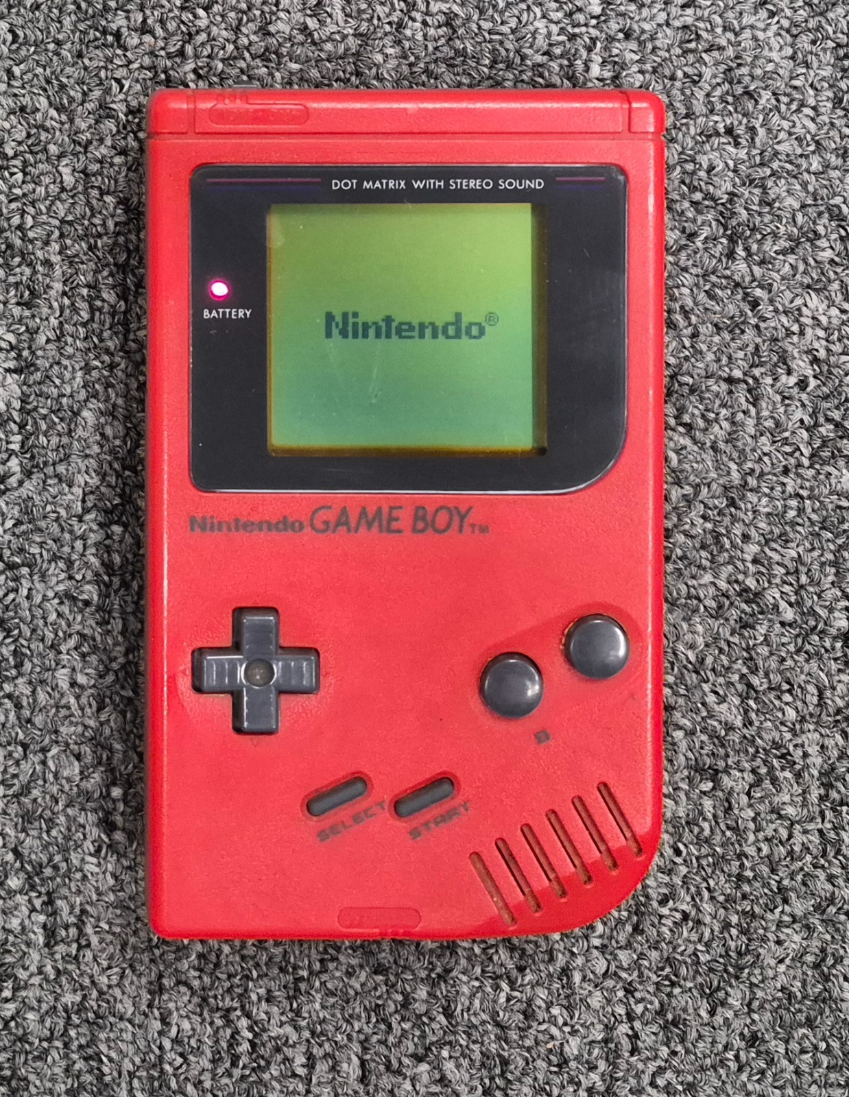 Nintendo Game Boy Play It Loud Red Handheld System Original GB