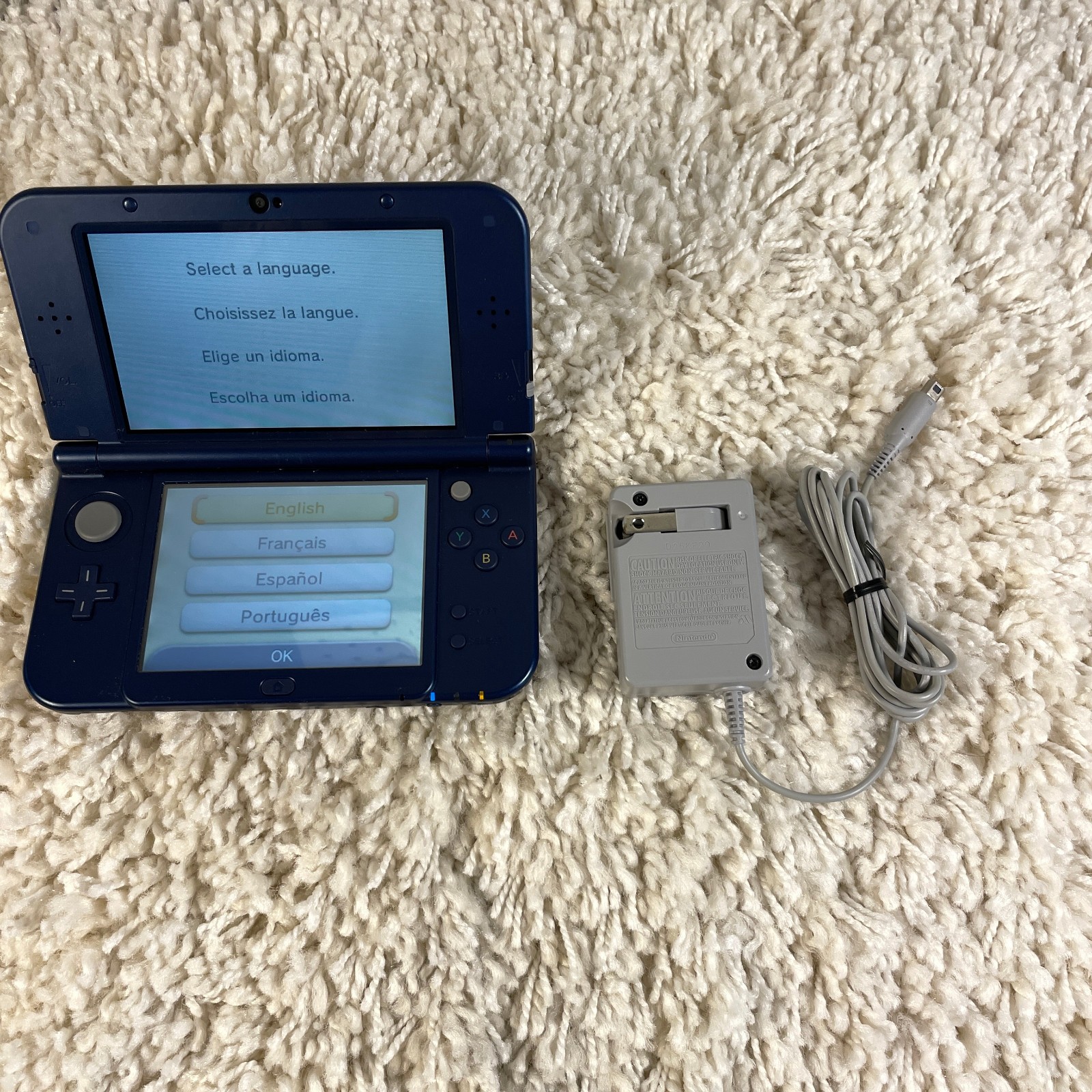 Nintendo New 3DS XL Galaxy Edition Handheld Console System RED-001 Tested