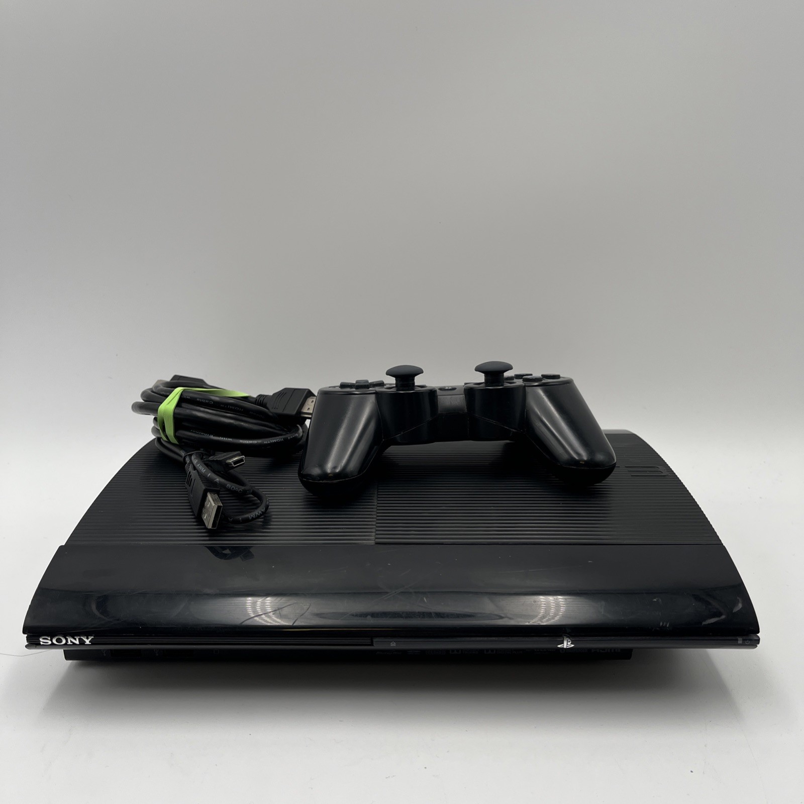 Sony PS3 Super Slim 250GB Console W/Controller Black Cech-4201b