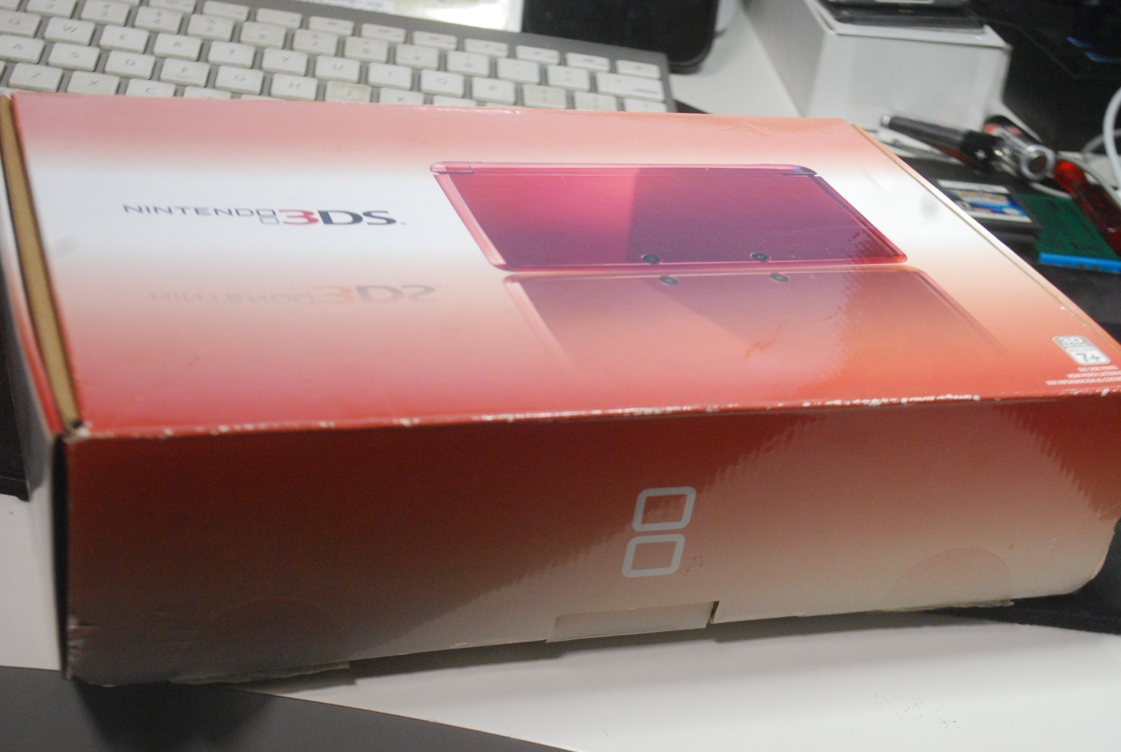 Nintendo 3DS 2GB FLAME RED Handheld Console – CIB – SEE PICTURES
