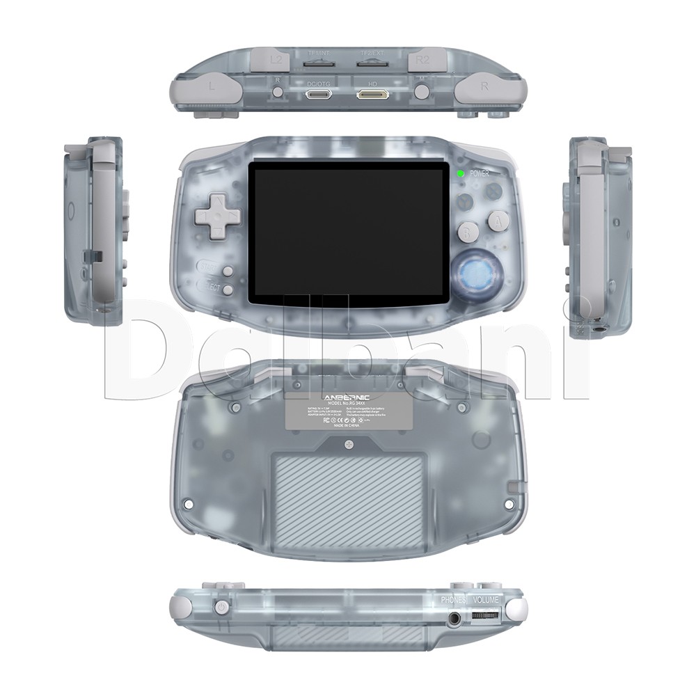 RG34XX Glacier Anbernic Handheld Game Console RG 34XX 64-bit Linux System 64GB