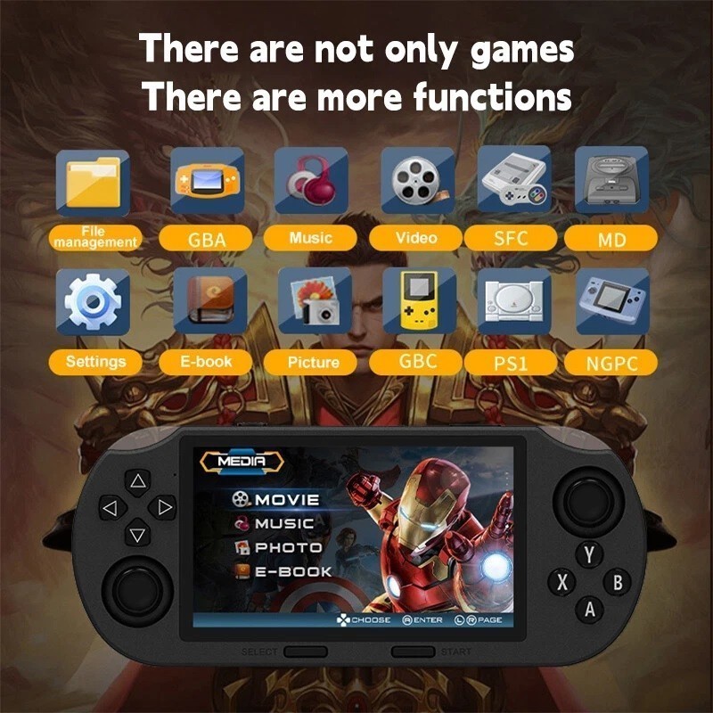SF3000 Handheld Retro Game Console Video Consoles Built-in 20000 Games MD FC SFC