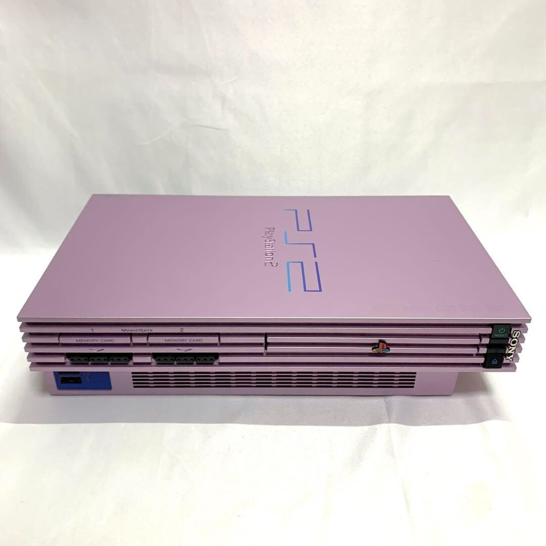 Tested Sony PlayStation 2 PS2 Sakura Pink SCPH-50000 NTSC-J Japan W/ Controller