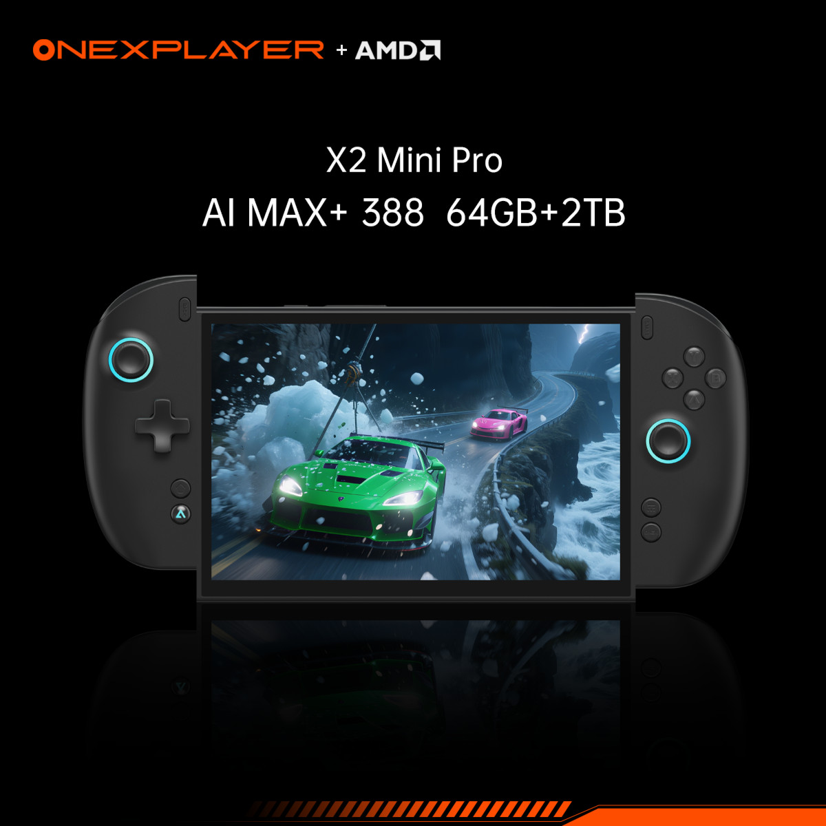 ONEXPLAYER X2 MINI Pro AI MAX+ 388 Handheld Game Console 8.8″ AMOLED WaterCooled