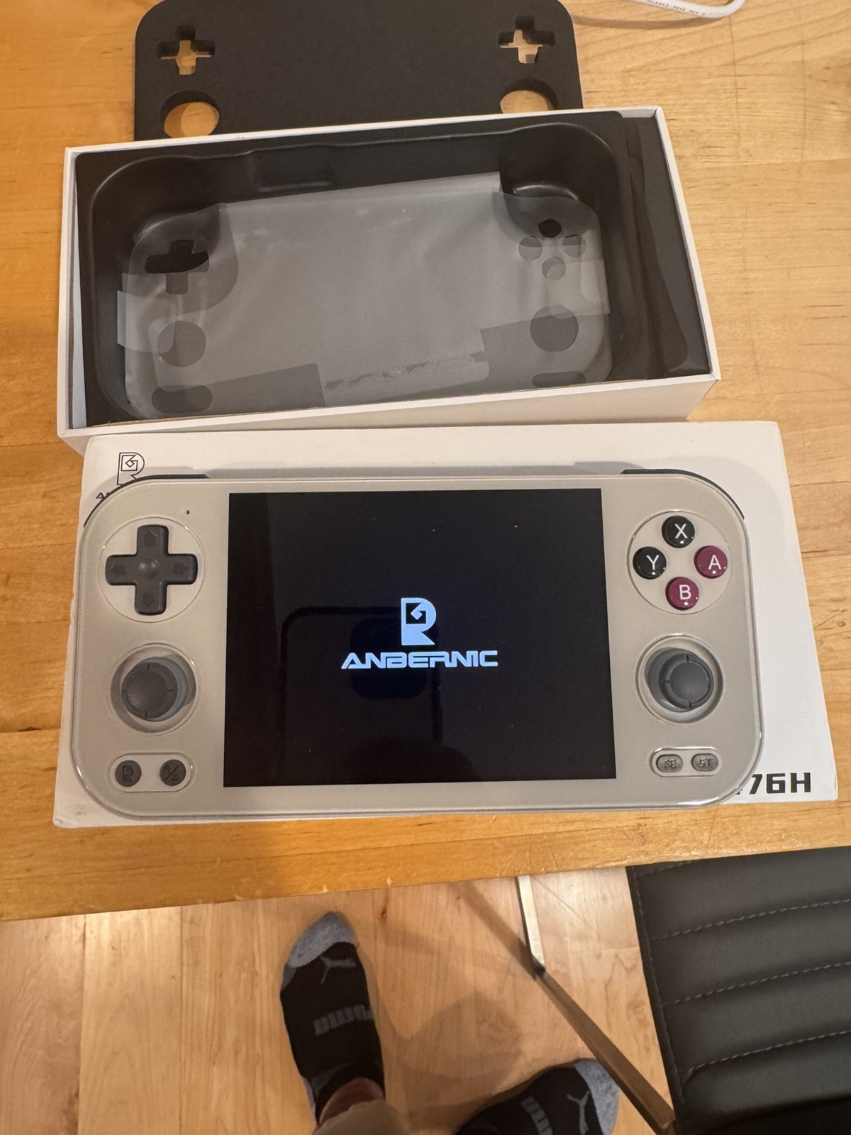 Anbernic RG476H Gray 8GB/128GB — Open Box, Complete in Original Box