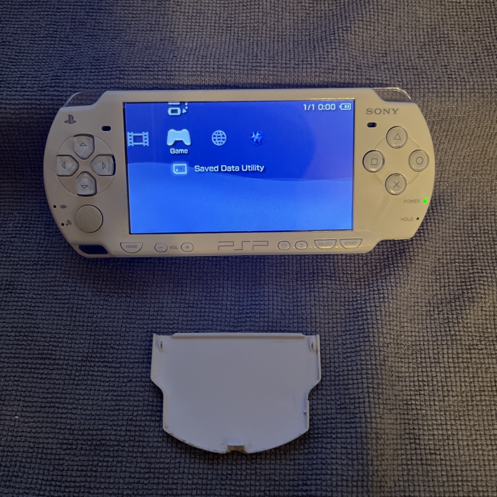 Sony PSP 2000 White Handheld Game System Tested And Working Except For UMD Tray