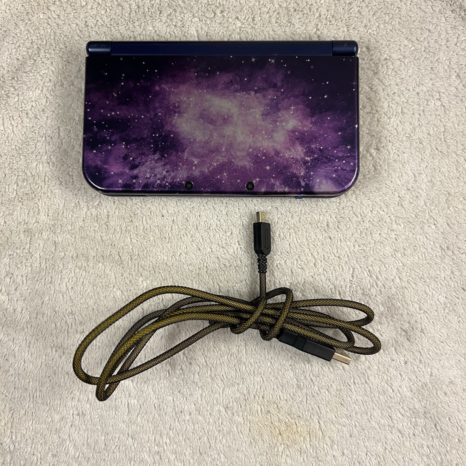 Galaxy “New” Nintendo 3DS XL Limited Edition Handheld System With Stylus Charger