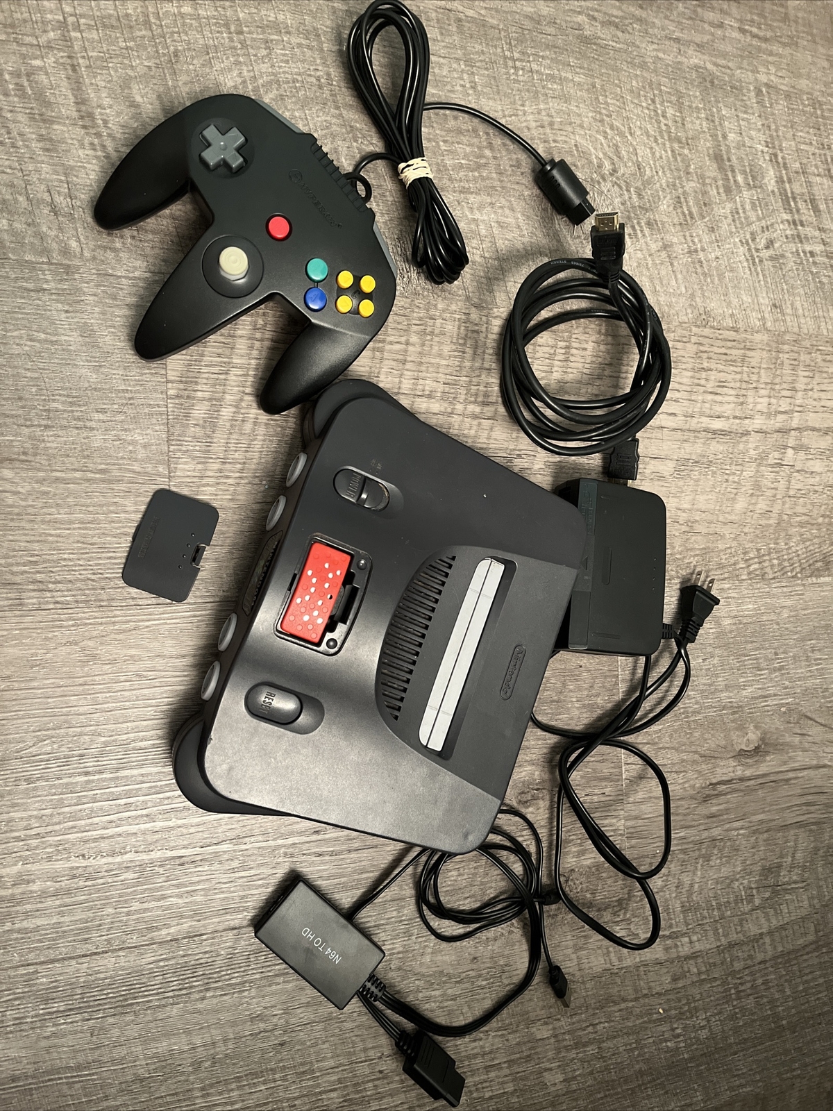 Nintendo 64 N64 Console With Expansion Pak Pack and HDMI Hookup W/ Controller