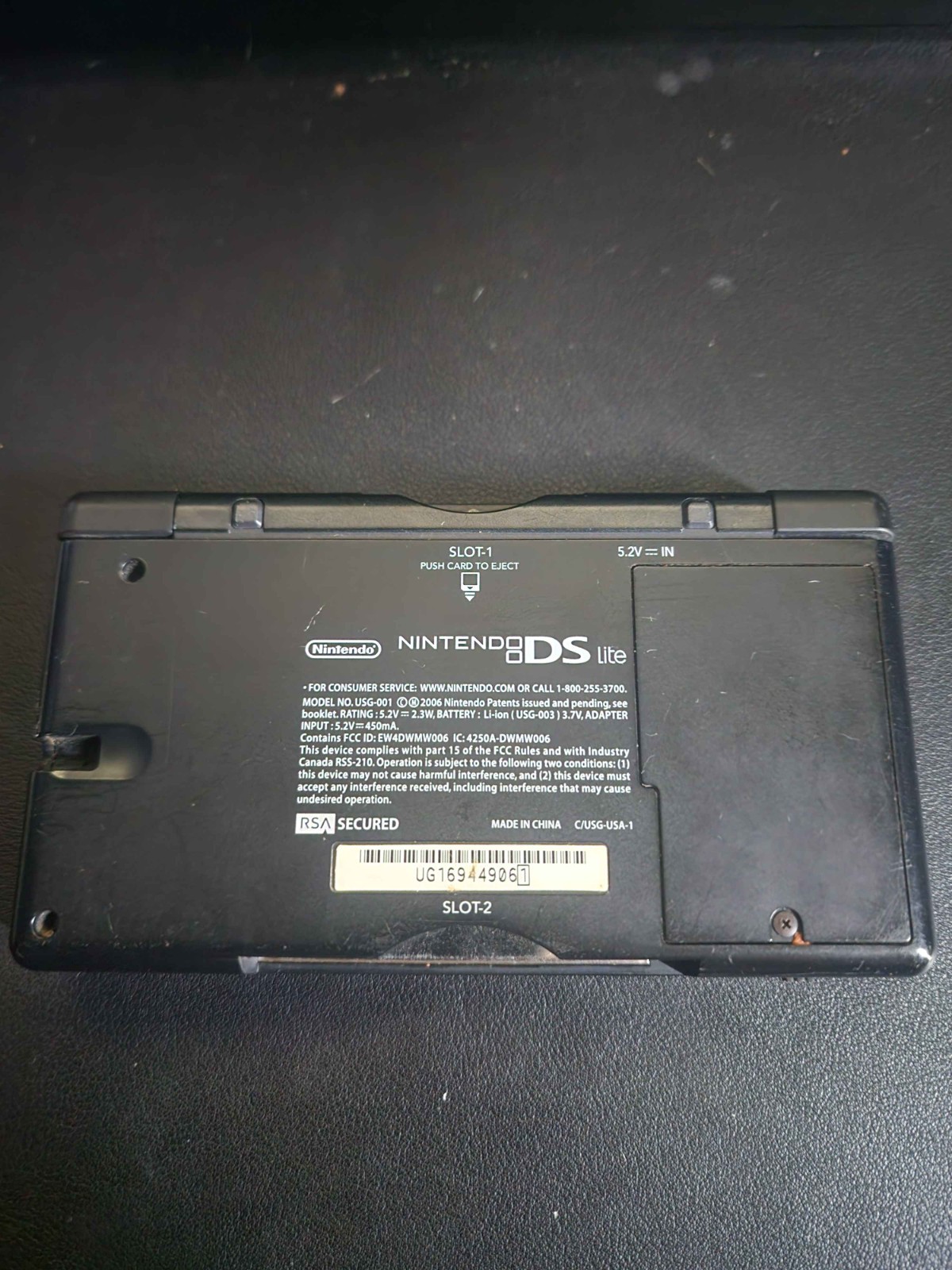 Nintendo DS Lite Crimson System Only TESTED & WORKING NO STYLUS NO CHARGER
