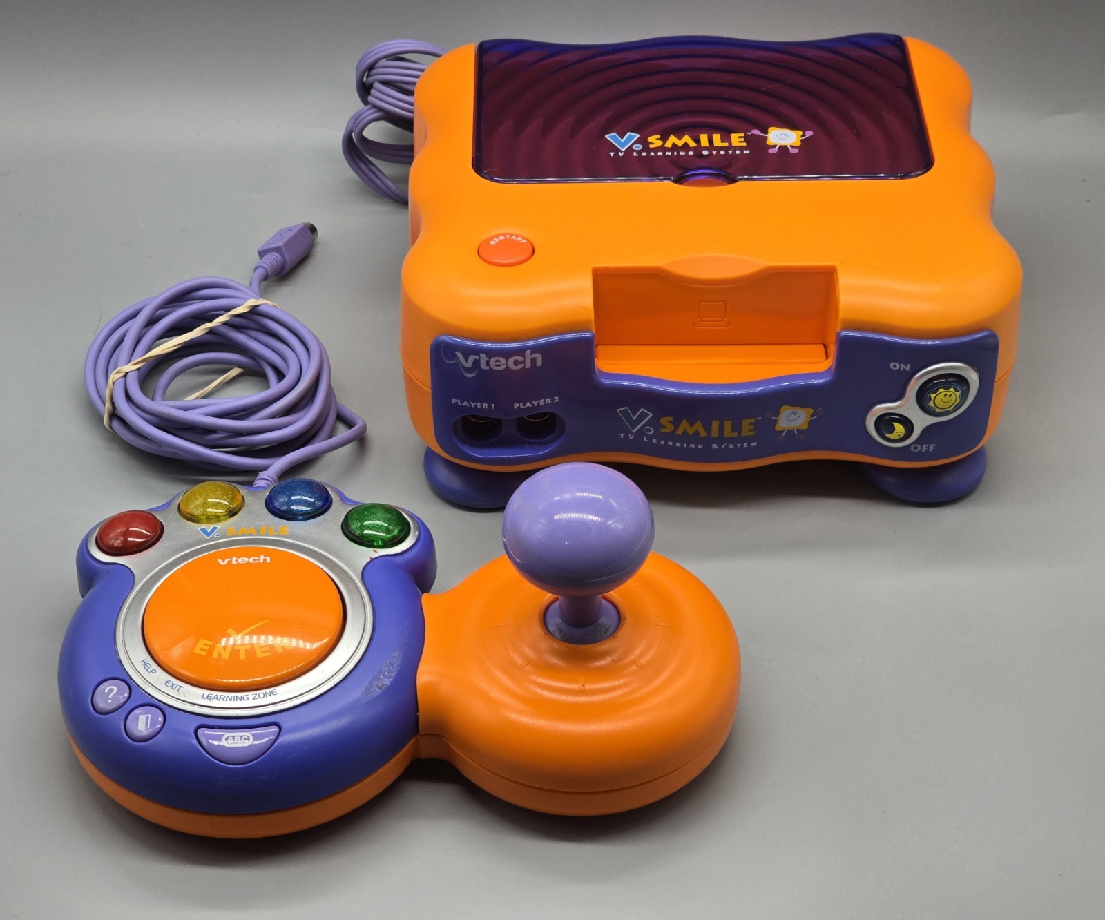 VTech V.Smile TV Learning System with Controller For Parts NO POWER CABLE READ
