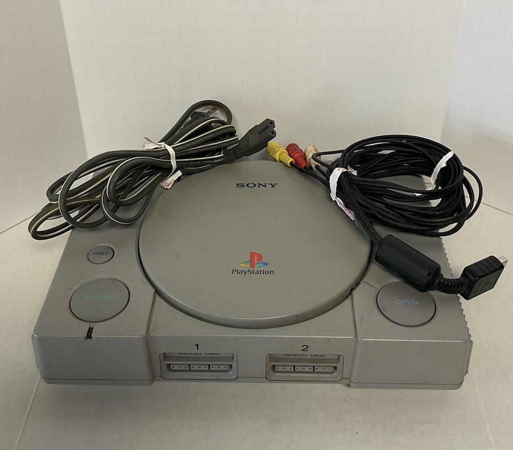 Sony PlayStation 1 PS1 SCPH-7001 Console w/ Controller & Cables Tested