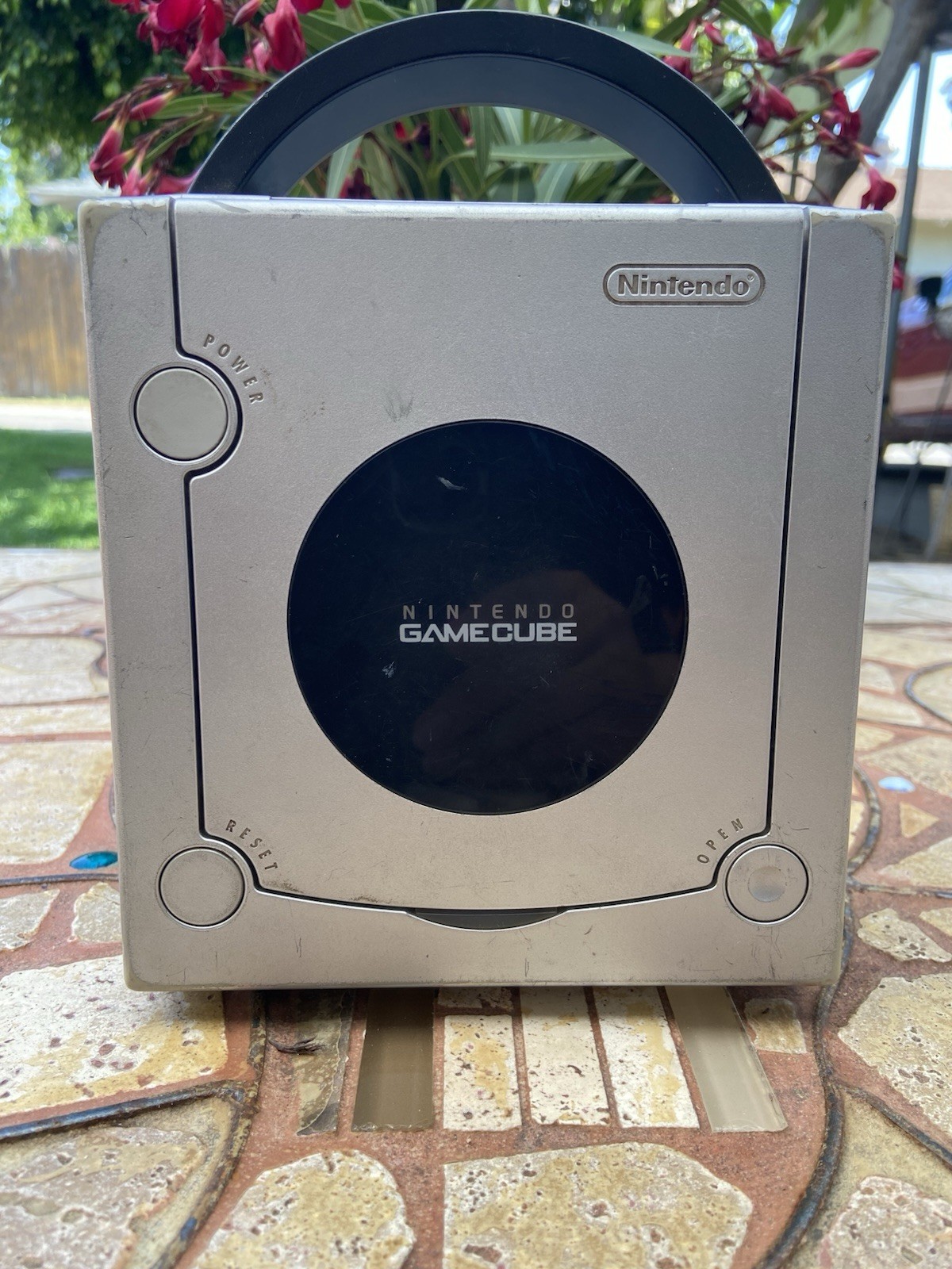 Nintendo GameCube Platinum Silver Console DOL-101 Tested Working READ