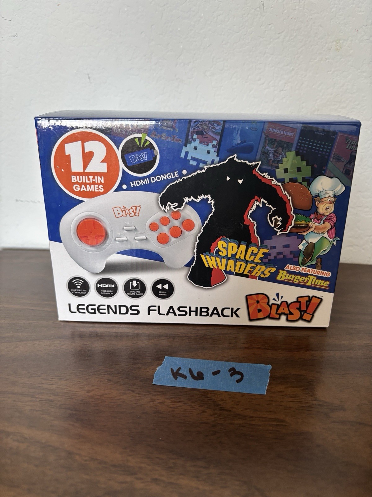 AtGames Legends Flashback Blast HDMI Microconsole, Wireless Controller, 12 Games