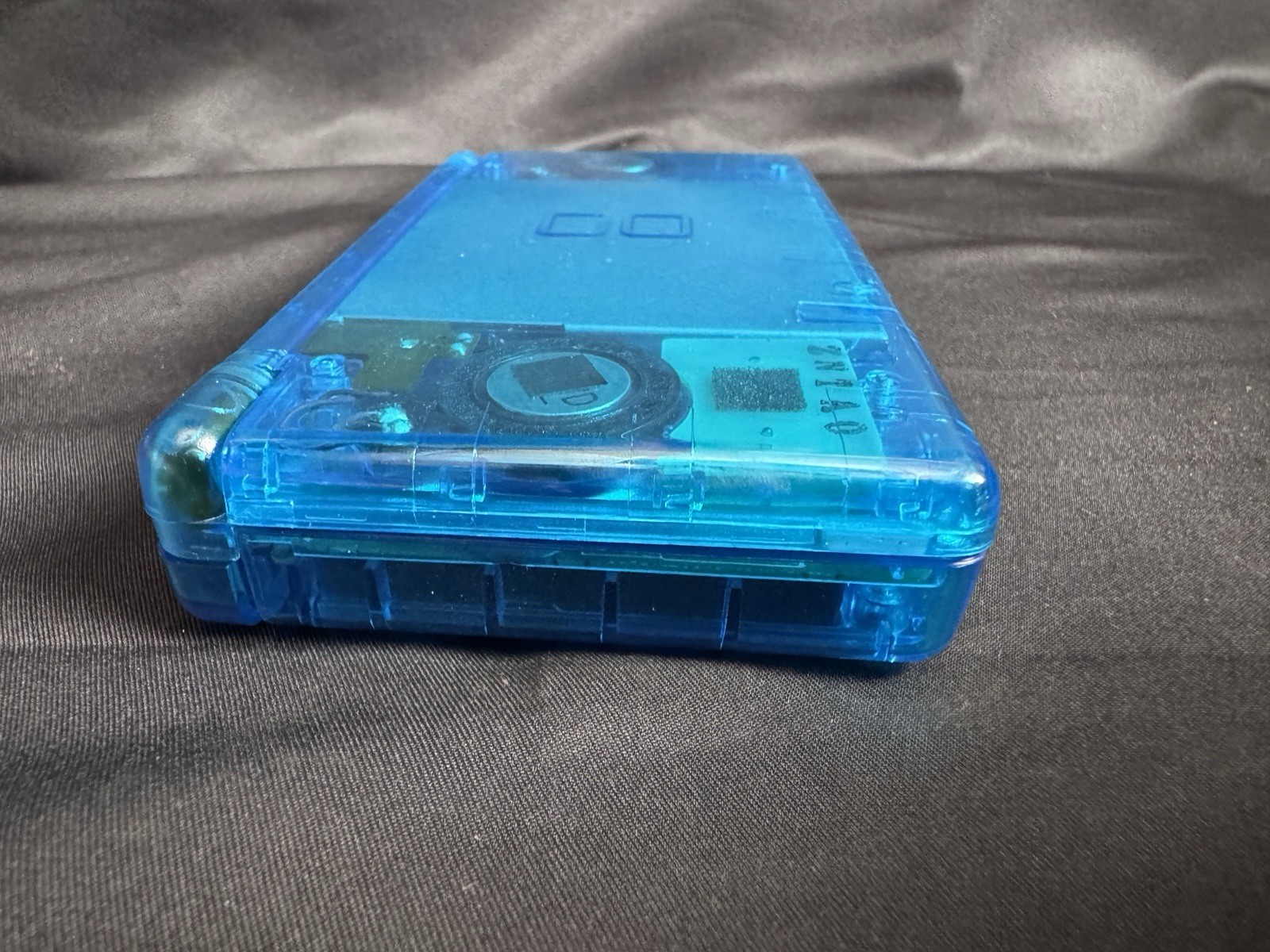 Custom Transparent Blue Nintendo DS Lite Reshelled Tested & Working IPS & USB-C