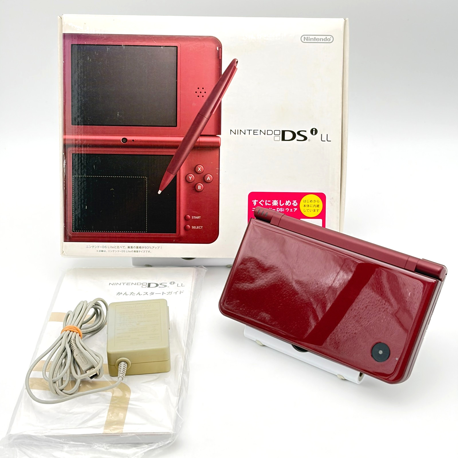 Nintendo DSi LL/XL Wine Red Console Region Free Japan Read Description