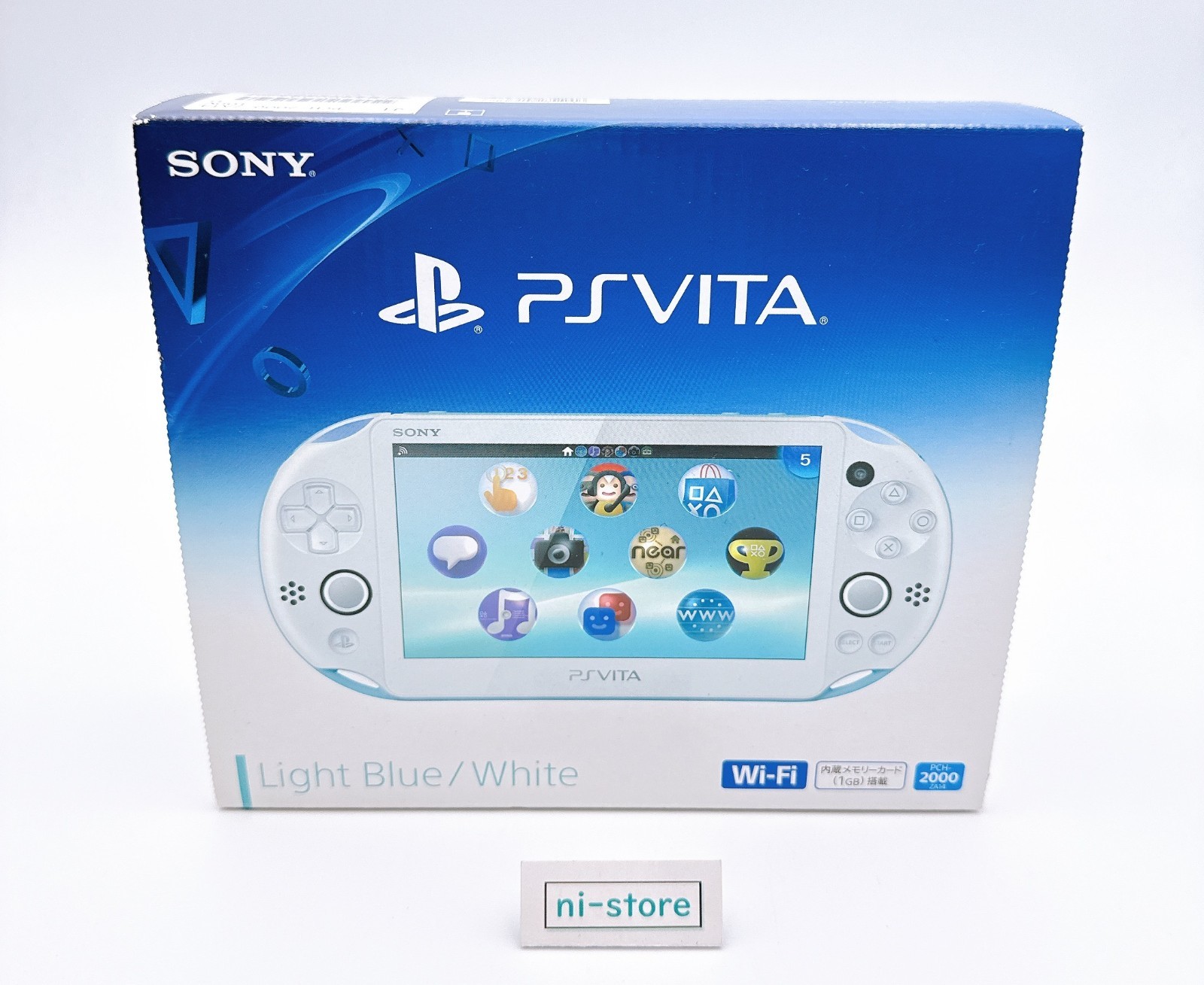 Sony PS Vita PCH-2000 PCH 2000 Console Light Blue / White in Box – Brand New