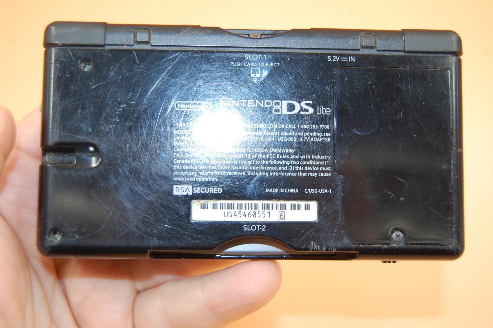 Nintendo DS Lite Black Handheld Console System – As Is, Not Reading Cartridge