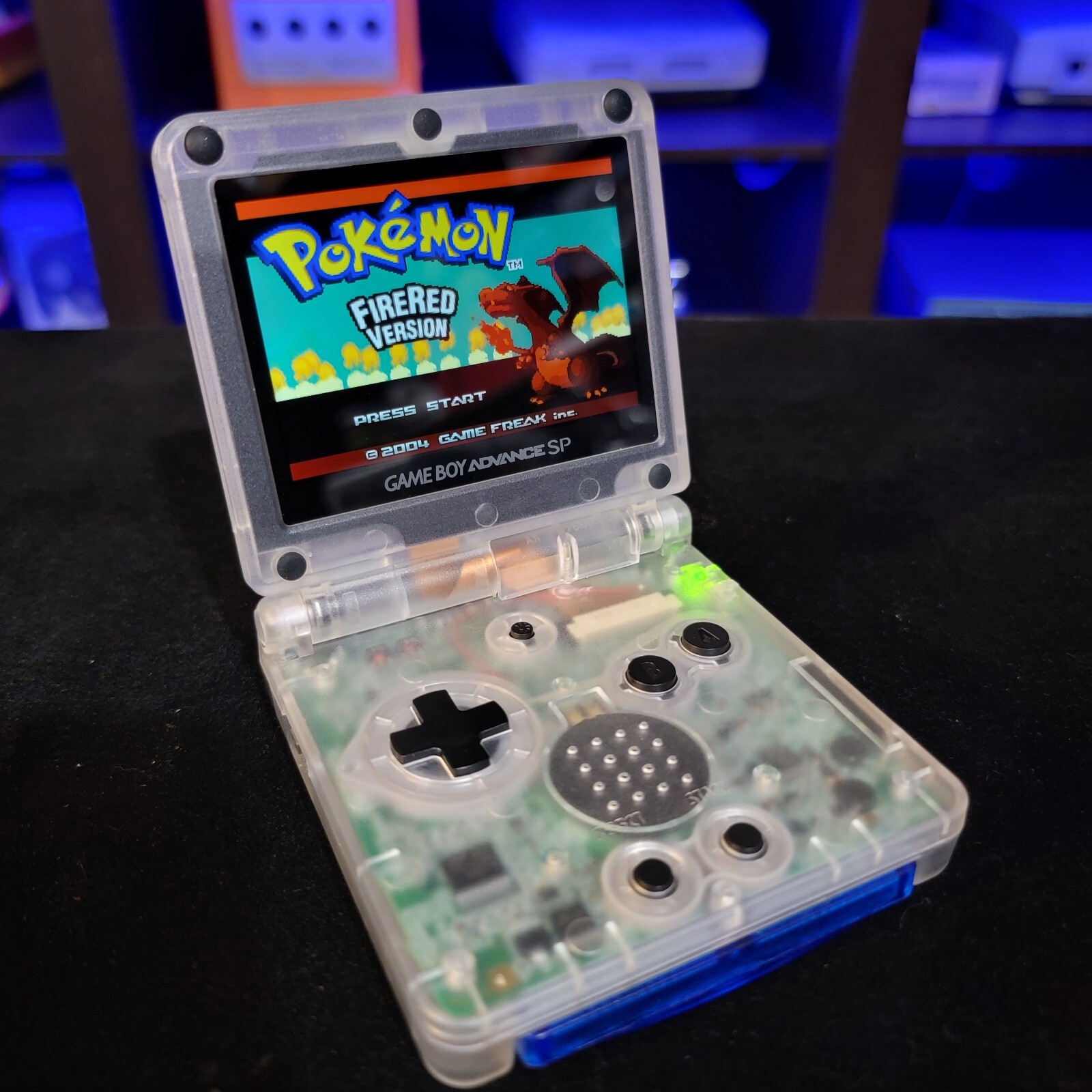 Clear Nintendo Game Boy Advance GBA SP IPS MOD Adjustable Brightness