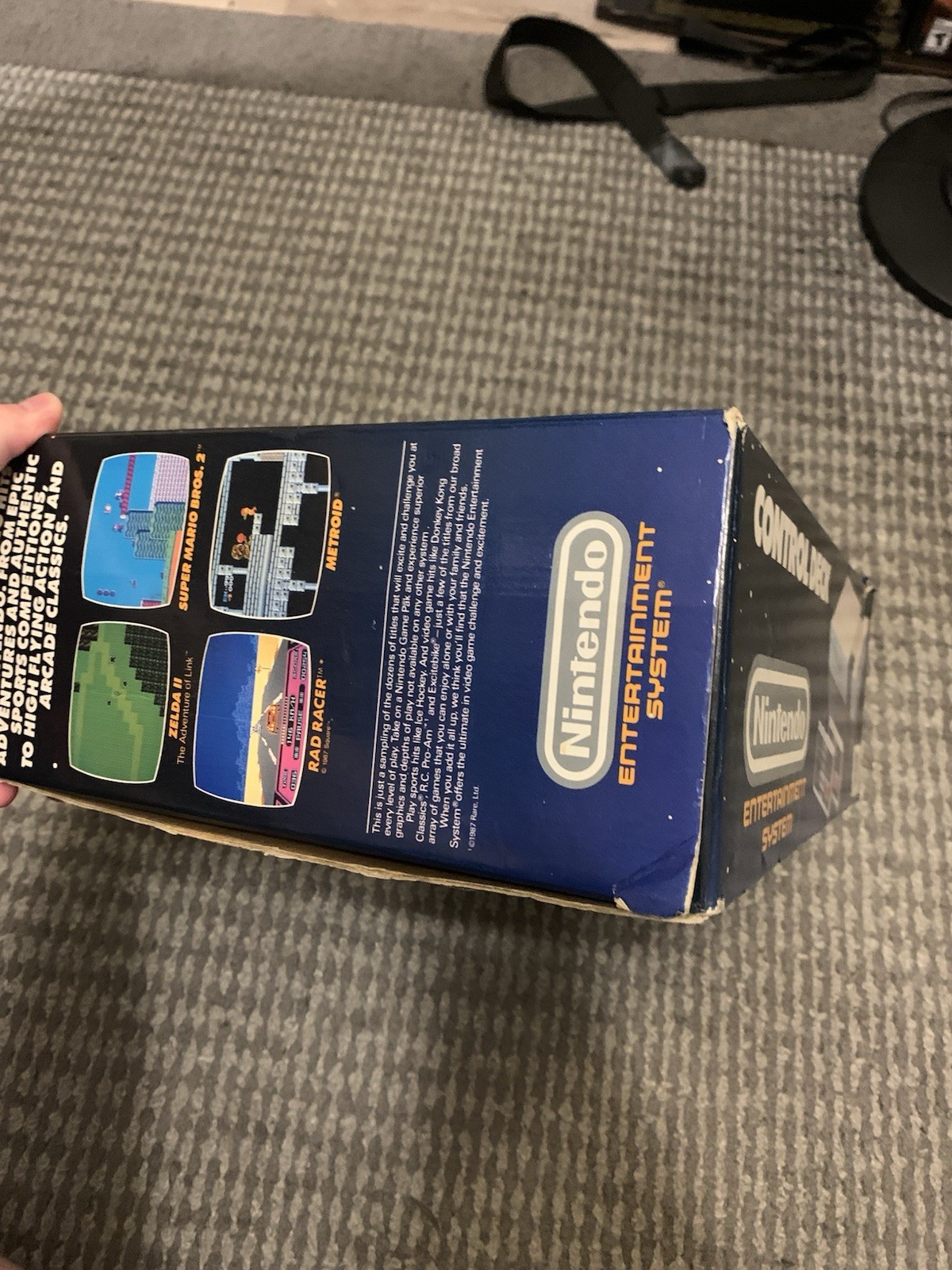 Nintendo Entertainment System NES Control Deck Console – Box And Styrofoam Only