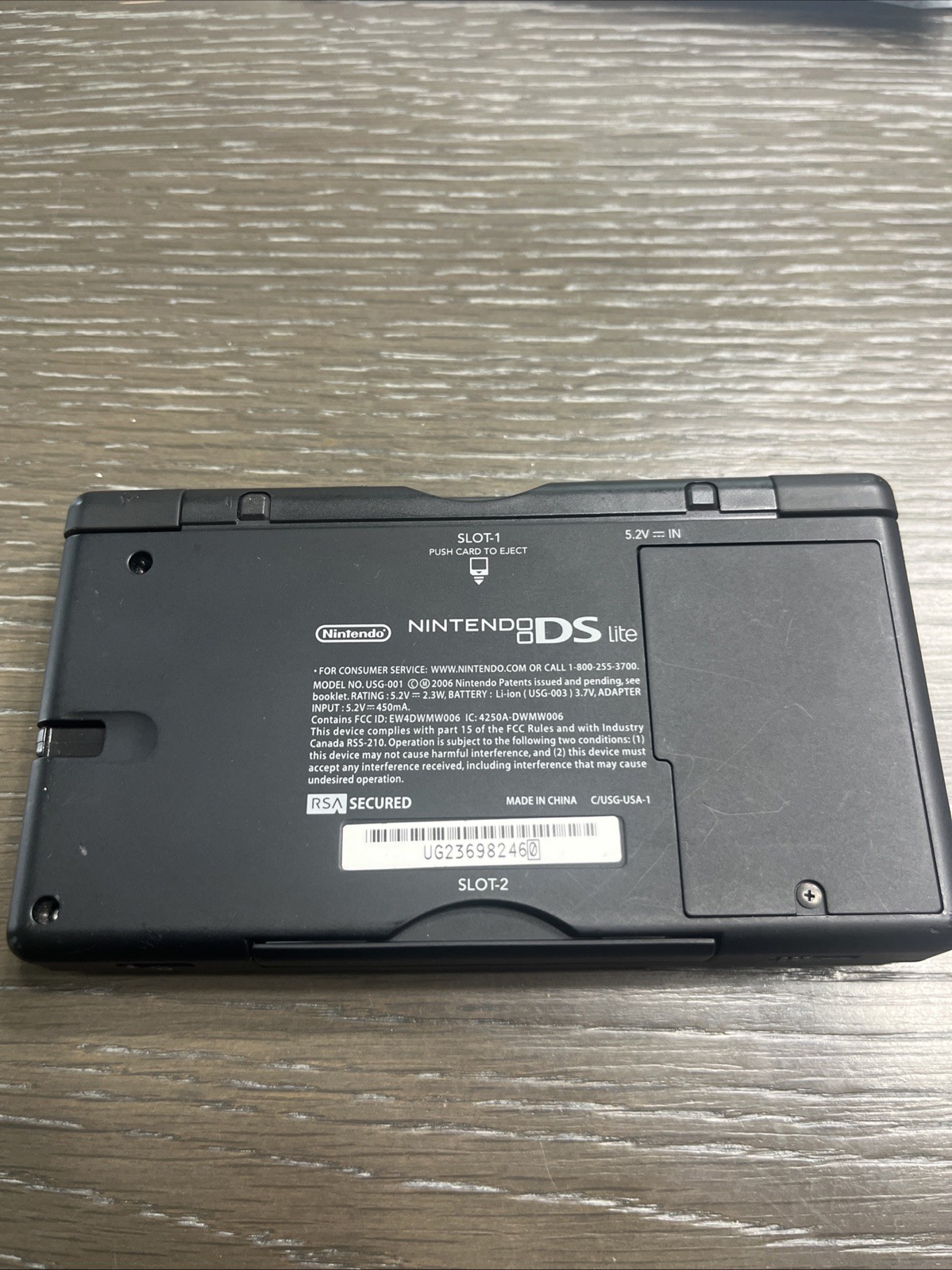 Nintendo DS Lite Handheld System – Cobalt/Black CIB NO charger PLEASE READ BELOW