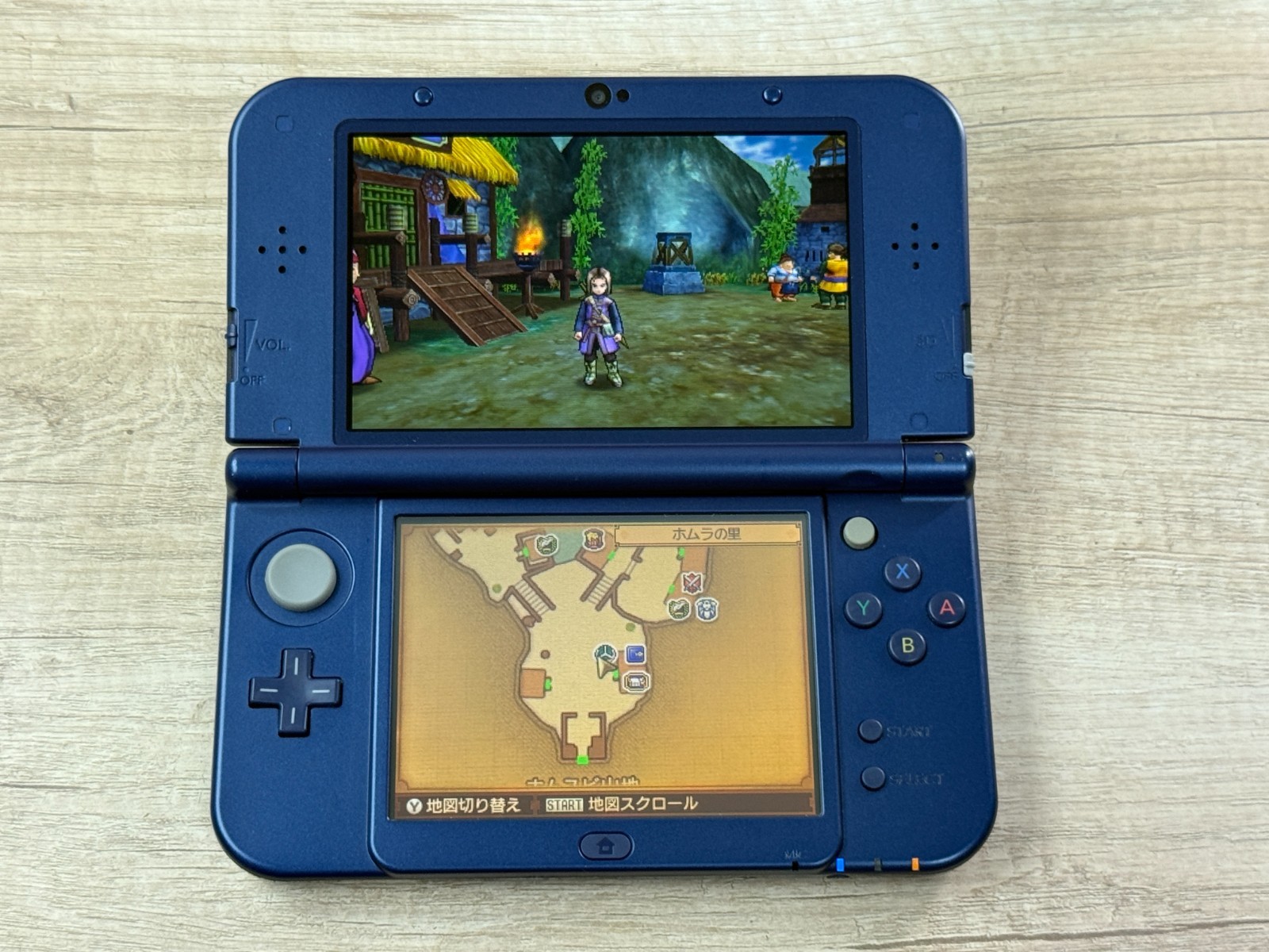 RANK B+ IPS Nintendo New 3DS XL Metallic Blue Console IPS Top Tested D6182
