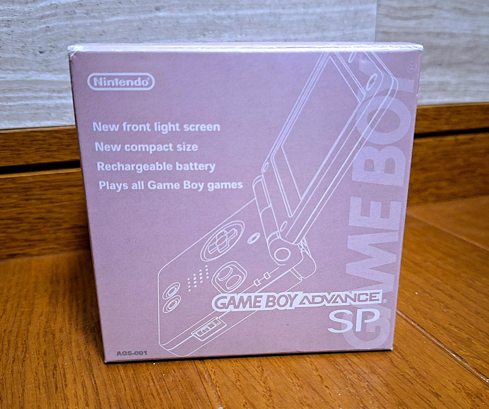 NEW Nintendo Gameboy Advance SP Pearl Pink Japan GBA *BEAUTIFUL BOX*