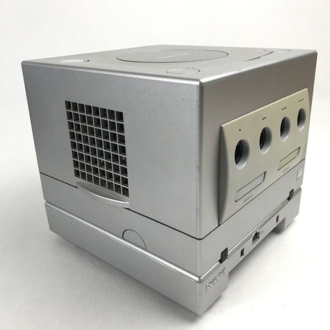Nintendo GameCube Enjoy Plus Pack Silver Console Mem Card Controller Tested #91