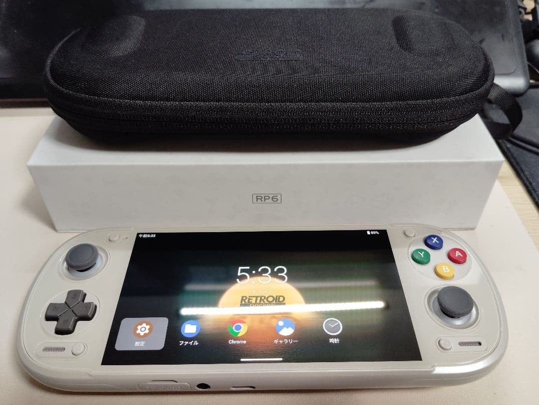 Retroid Pocket 6 Handheld Gaming Console 12GB 256GB OLED + Case Grip