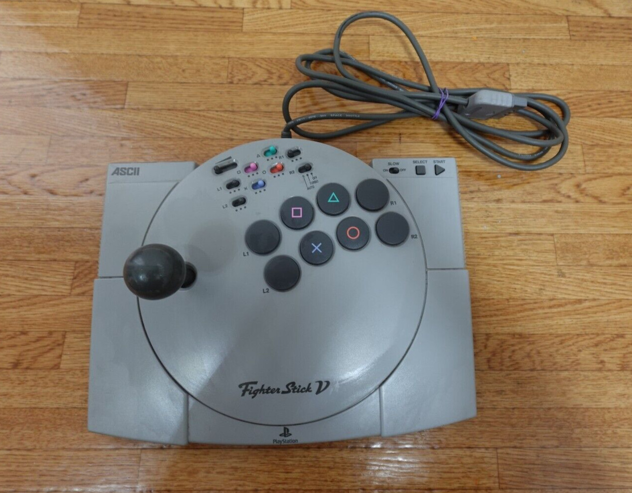 ASCII Fighter Stick V ASC-0501 J Arcade Joystick Controller Playstation PS1 2