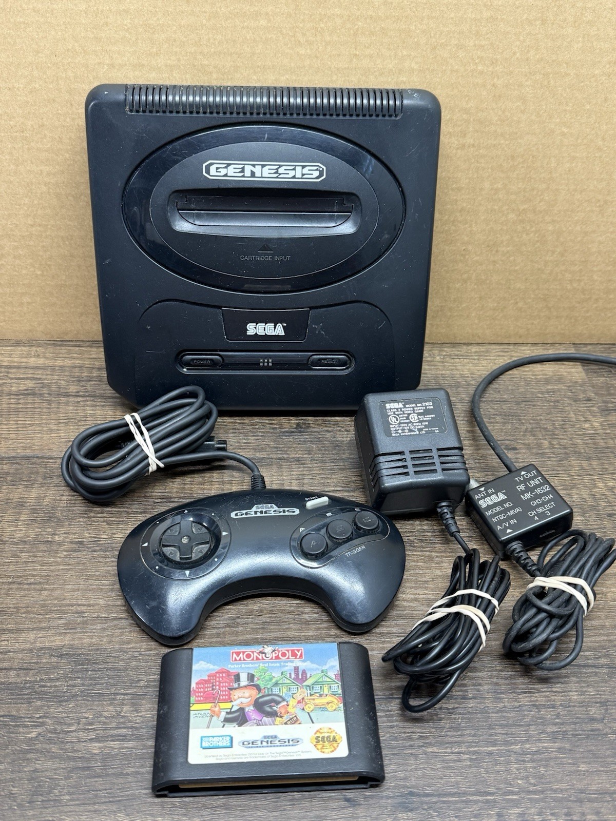 Sega Genesis Model 2 Console System Bundle Power Cord,Controller Tested Sonic