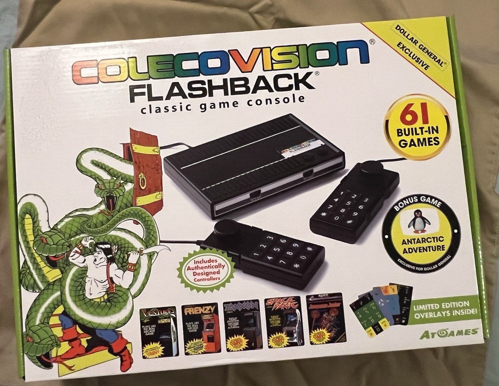 AtGames ColecoVision 32MB Black Game Console