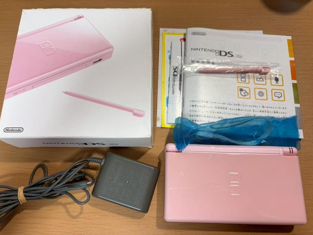 Nintendo DS Lite Pink In Box Authentic Japanese Version Tested Working