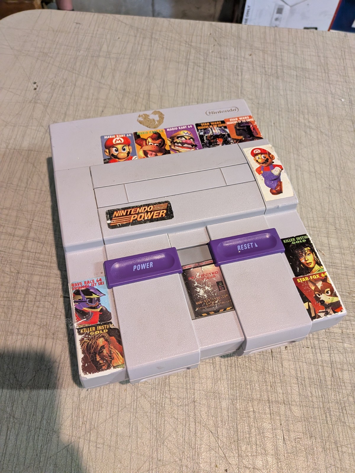 Super Nintendo SNES Video Game Console Only – For Parts Or Repair No Video