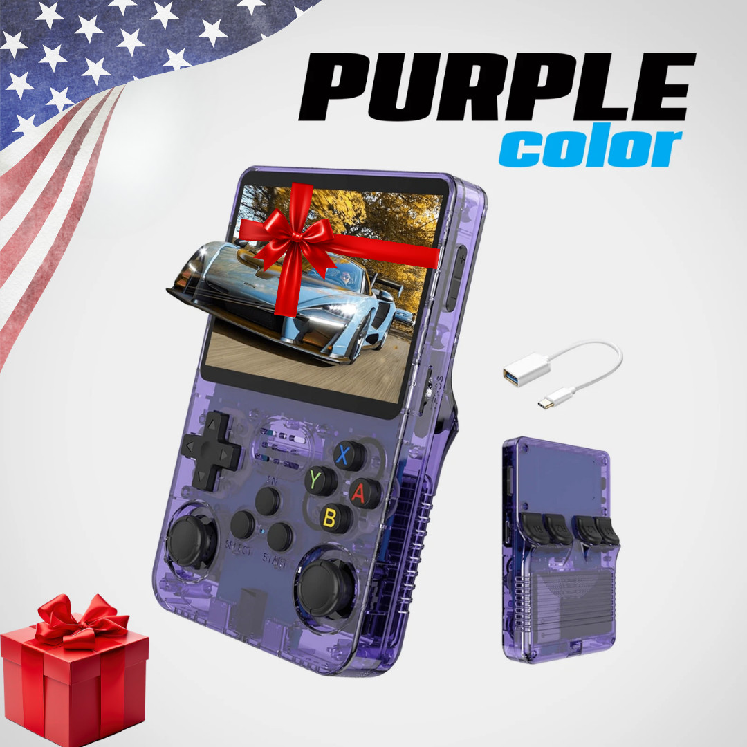 R36S Retro Handheld Video Game Console 64GB 13000+ Games 3.5 Inch IPS Screen US