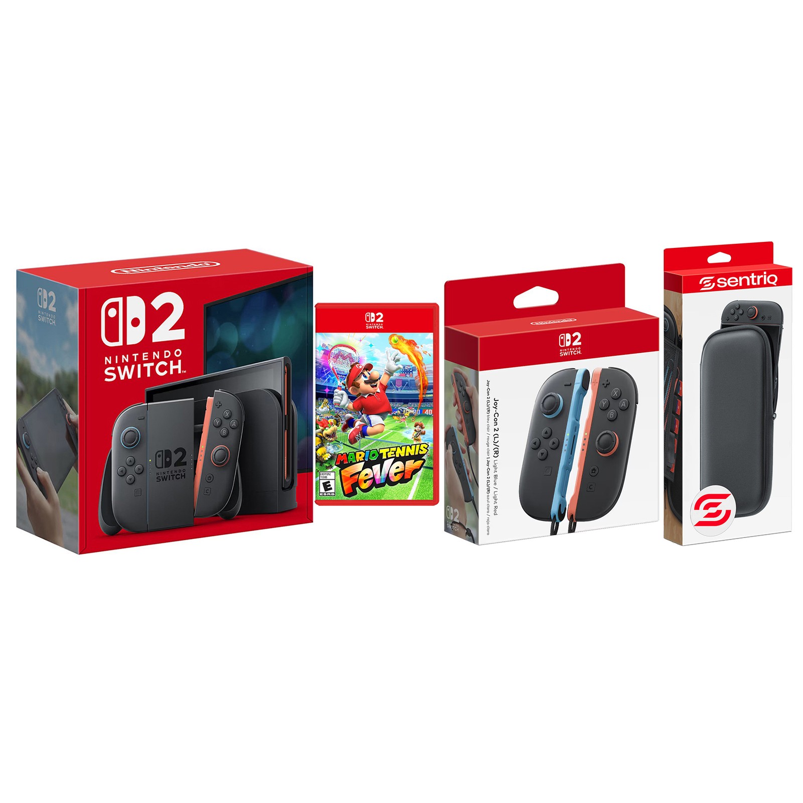 Nintendo Switch 2 Console with Mario Tennis Fever and Extra Joy-Cons Bundle