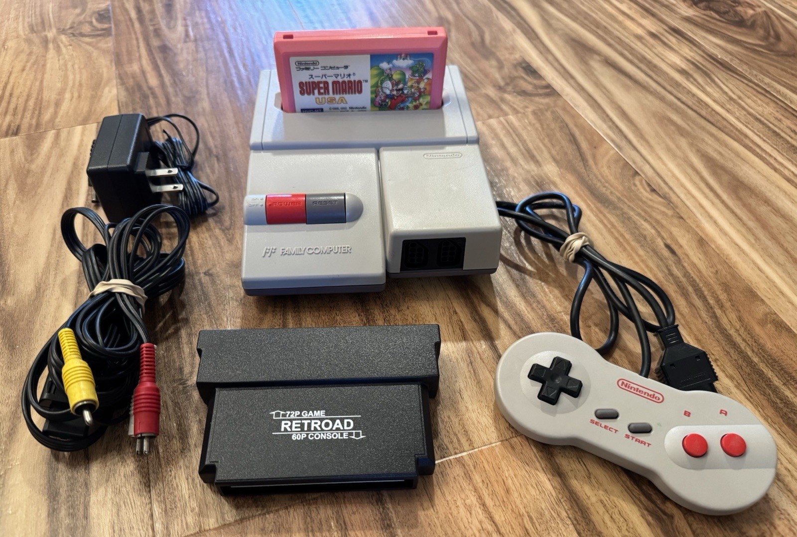 AV Famicom Console Bundle RGB 5.0 Update HVC-101 Import Top Loader US SELLER