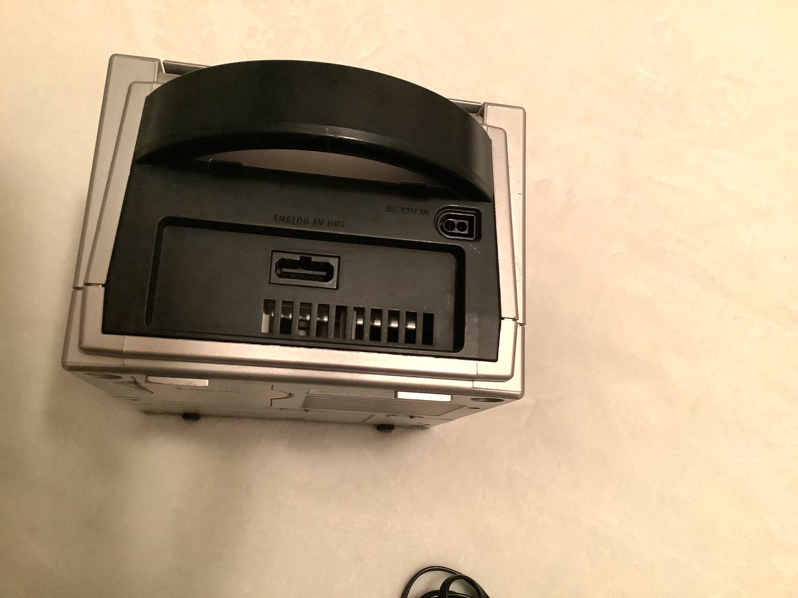 Nintendo GameCube Console DOL-101 Silver W/ Controller/extension +128 mem/card