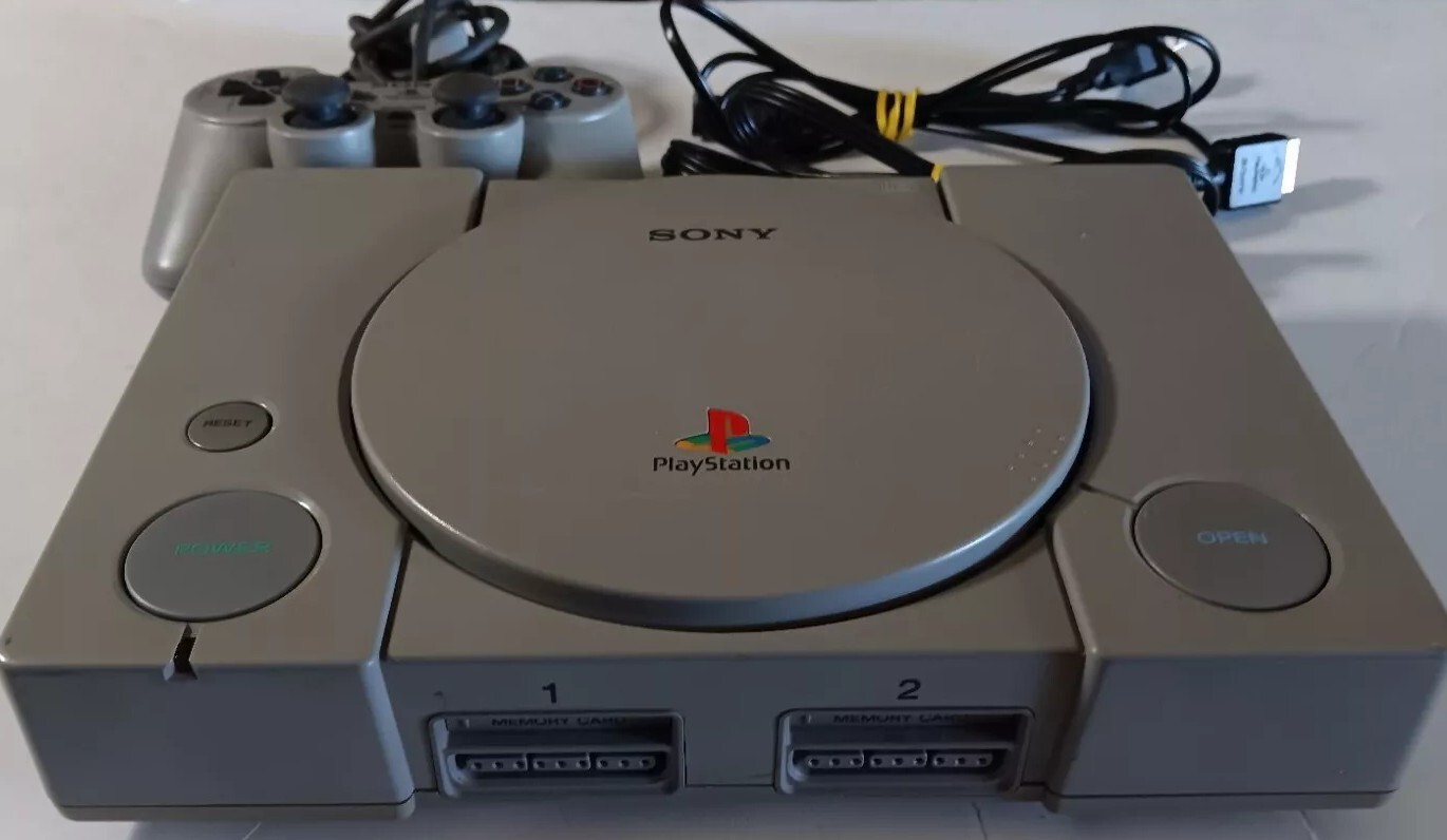 Playstation 1 Console With Analog Controller Tested Works Fine.
