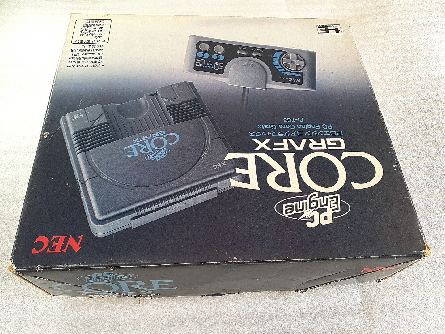 PC Engine CORE GRAFX Boxed console NTSC-J Tested CIB