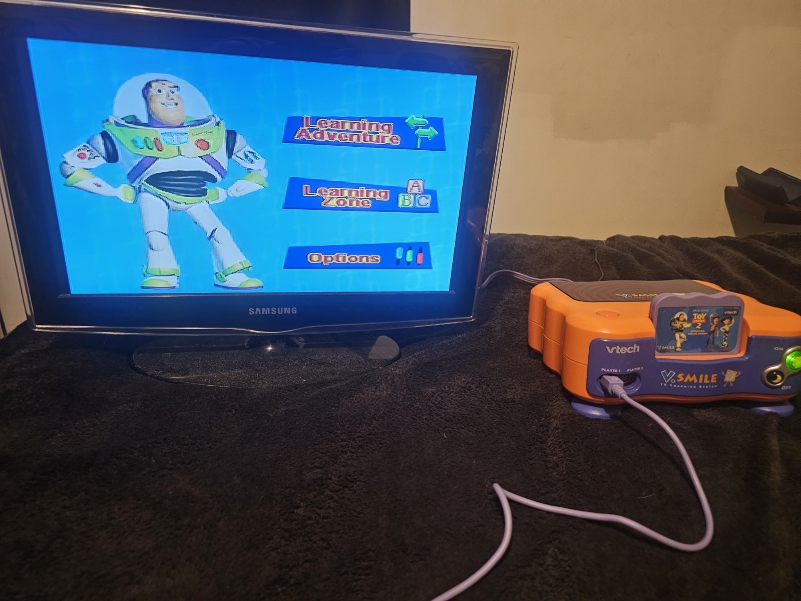 VTech V Smile TV Learning System Console with Controller, AC Adapter, & 11 Games