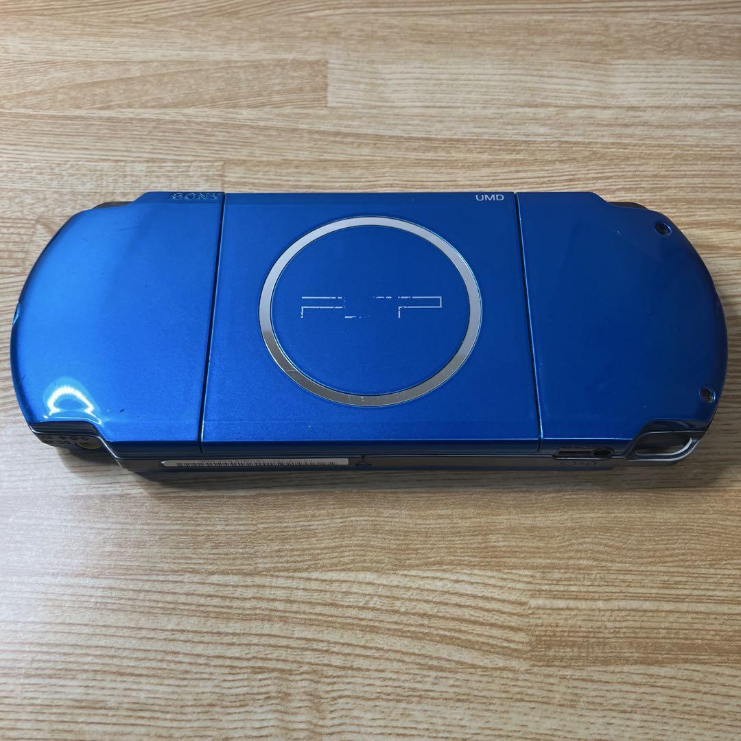 [EXCELLENT+++++] SONY PSP 3000 VB Vibrant Blue Console W/ Charger Tested JAPAN