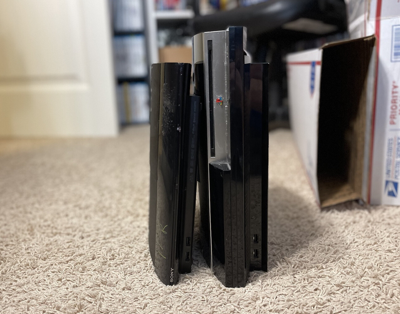 Sony PlayStation 3 Fat Piano Black Console and Super Slim – Broken, Parts/Repair