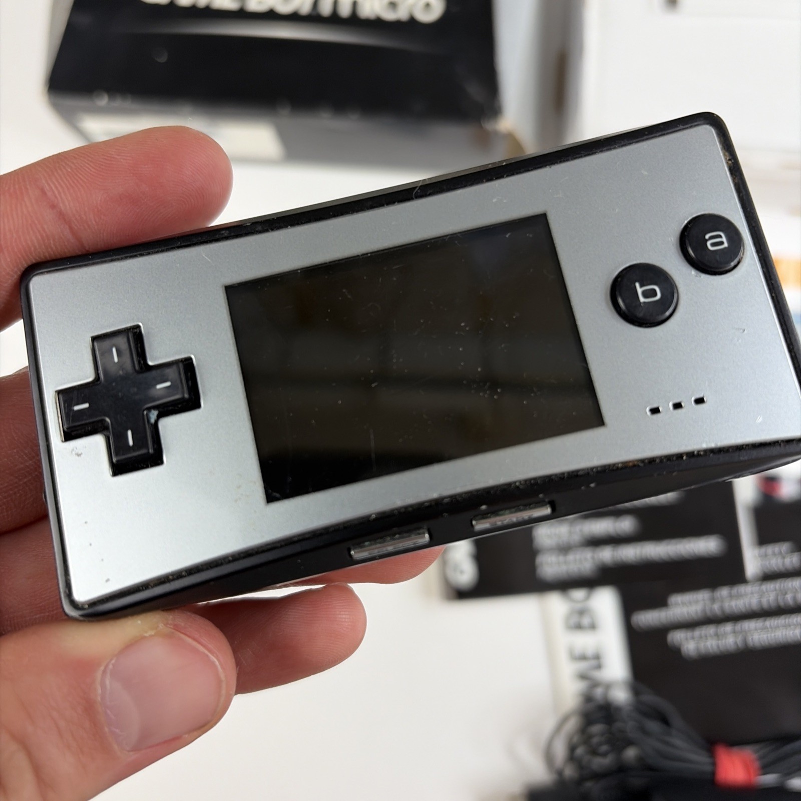 Gameboy micro With Complete In big box Inserts, Charger, Faceplates OEM