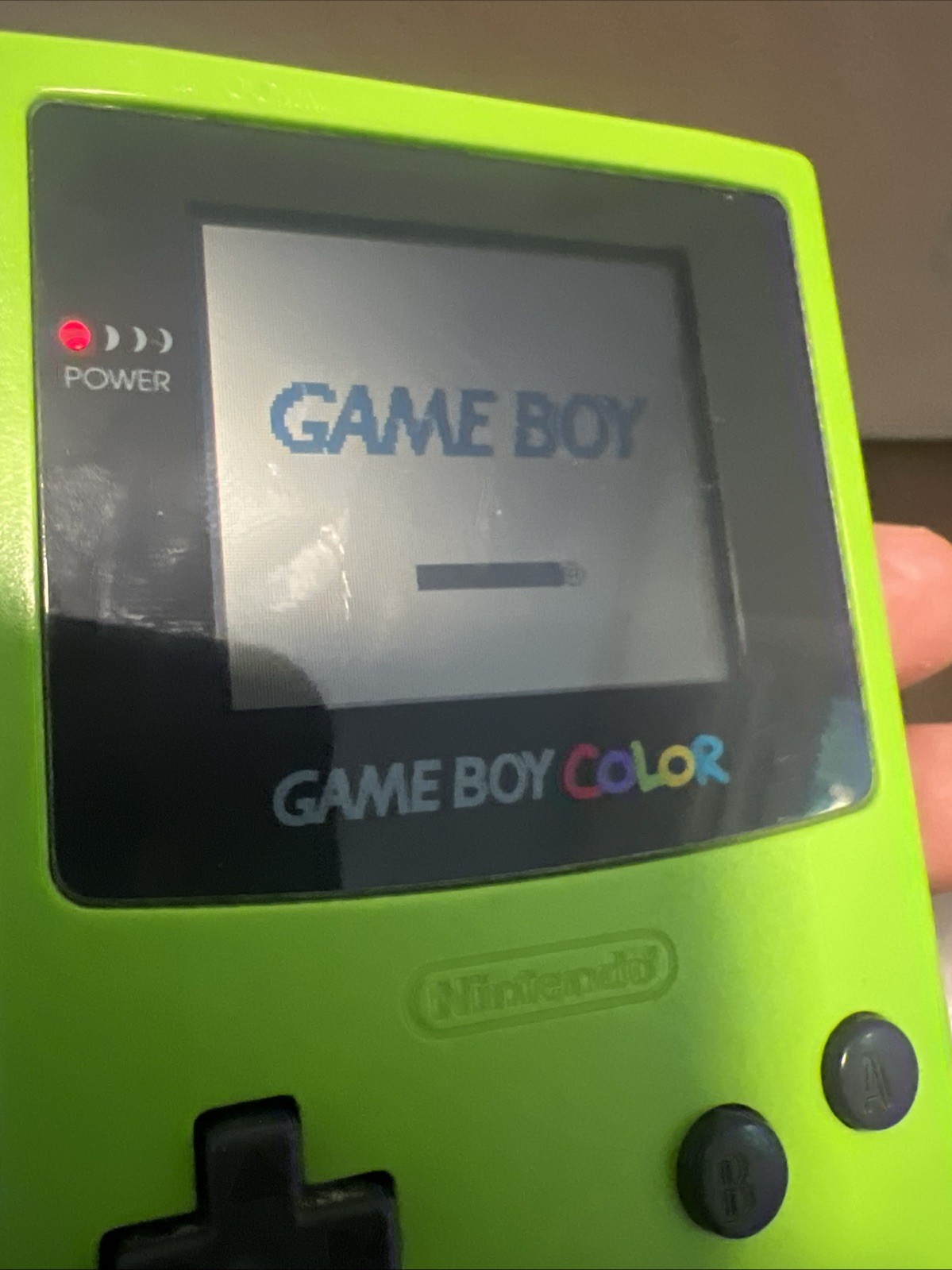 Nintendo Game Boy Color Handheld System Kiwi Model CGB-001 Tested Working Green