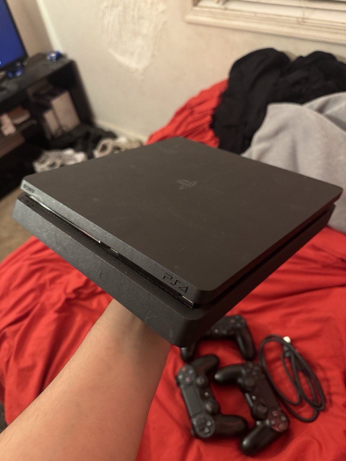 Two Sony PlayStation 4 console w/ 3 DualShock controller, Power & HDMI Cord