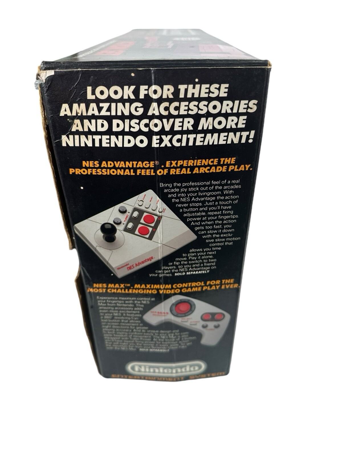 Nintendo NES Action Set Console Complete In Box w/Orange Zapper Mario 1, 2 & 3