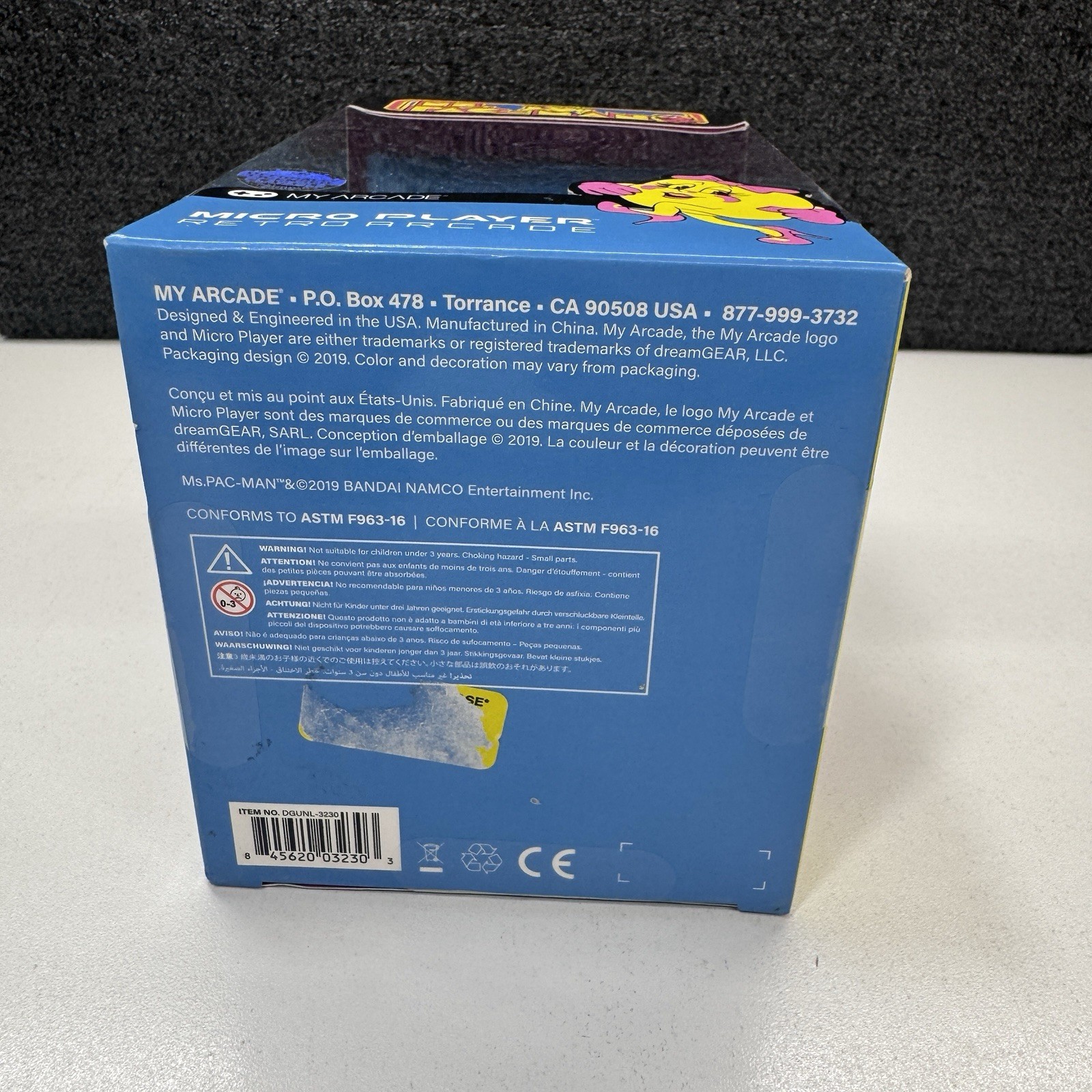 My Arcade Ms.Pac-Man Micro Player – Blue/Pink NEW