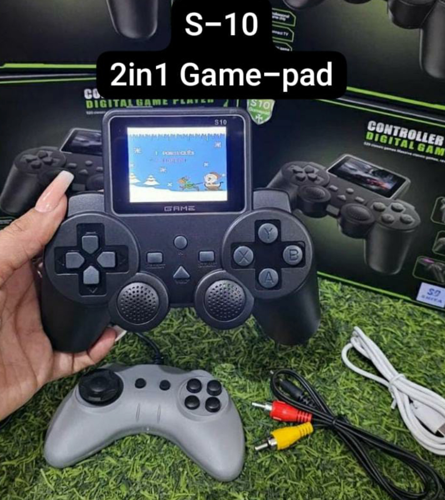 S10 Gamepad Controller Handheld Video Game Player ~ 520 Built in Games ~ Black