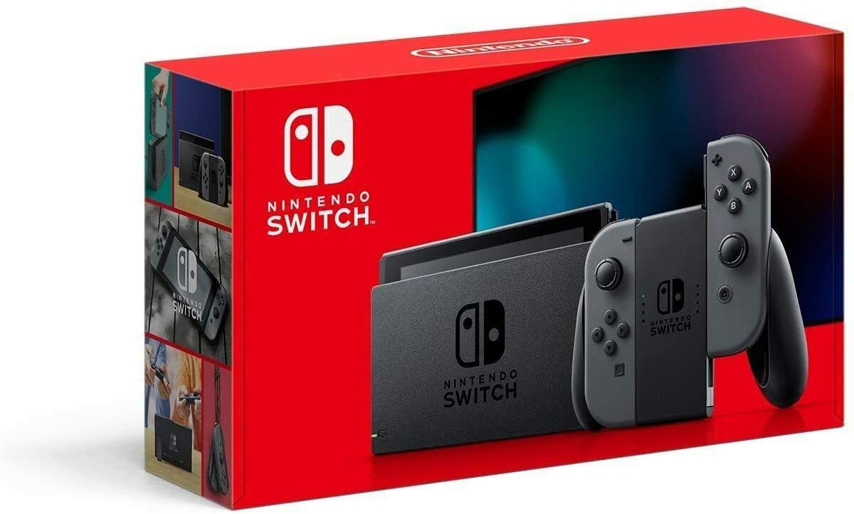 🔥 NEW Nintendo Switch Console w/ Gray Joy Cons 32GB V2 🔥 Mint Fast Shipping