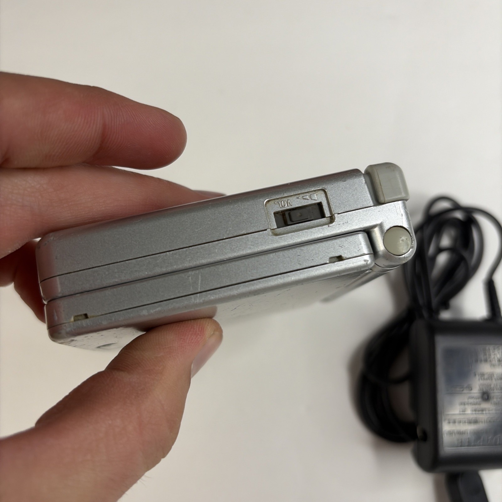 Gameboy Advanced sp GBA Platinum Silver Ags-001 Tested US Model
